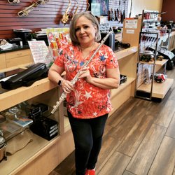 Family Music Centers - Roni with her new flute