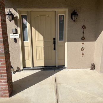 Excelling Painting - Front door before - Painters Near Me