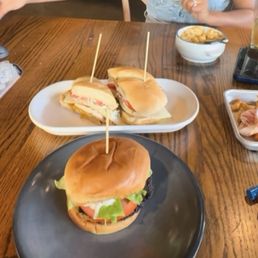Grilled chicken Sandwhich and Veggie Burger