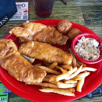 Whiteys Fish Camp - Battered Haddock, so good! - Seafood Near Me - Fleming Island, Florida