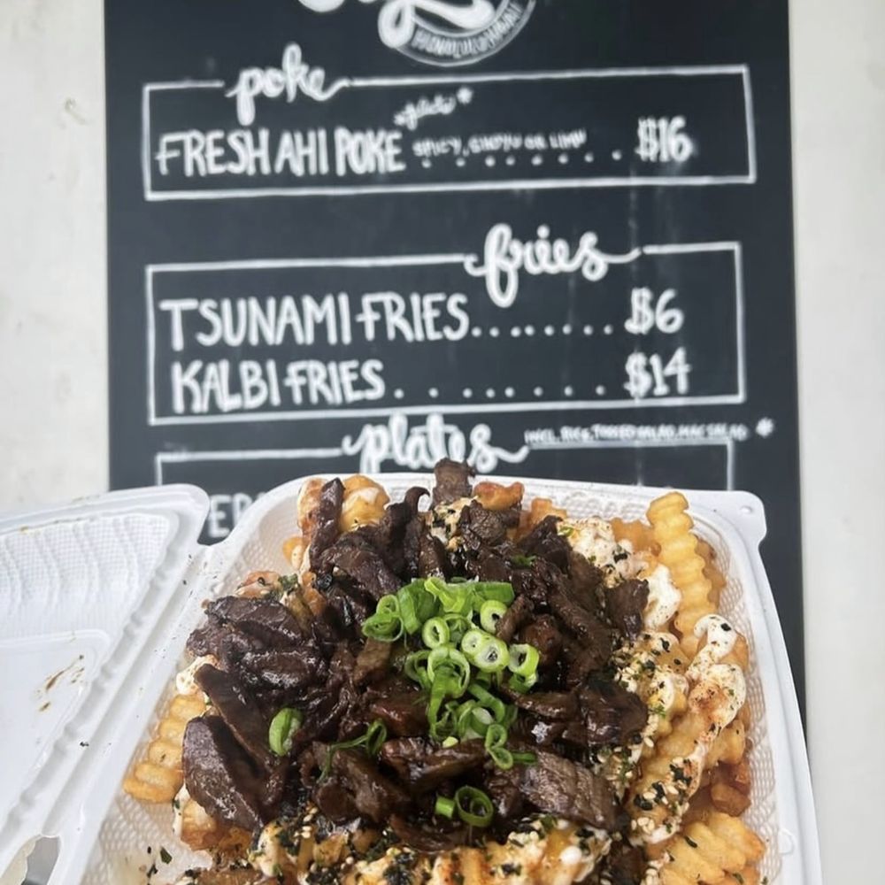 Flyin Ahi - Kalbi Fries - $14 - Seafood Near Me - Kaneohe, Hawaii Flyin Ahi - Kalbi Fries - $14 - Seafood Near Me - Kaneohe, Hawaii