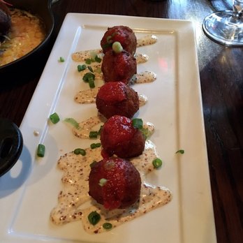 Kingfish Kitchen & Cocktails - Fried Boudin Balls - Cajun/Creole Near Me - New Orleans, Louisiana Kingfish Kitchen & Cocktails - Fried Boudin Balls - Cajun/Creole Near Me - New Orleans, Louisiana