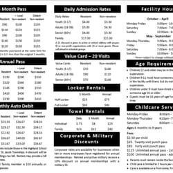 Korte Recreation Center - Membership and daily rates