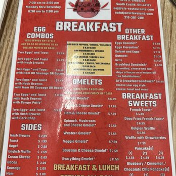 Eat At Joe's - Breakfast menu - Breakfast & Brunch Near Me - Cleveland, Ohio