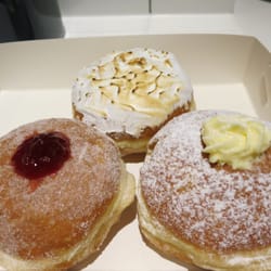 Jimmy's Place - Three perfect fluffy doughnuts. Jam, lemon and custard.