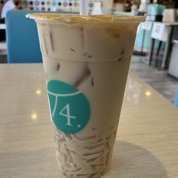 T4 - Milk Tea with Coconut Jelly - Bubble Tea Near Me - Sacramento, California
