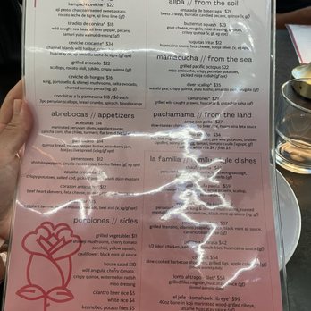 Rosaline - Menu - Peruvian Near Me - West Hollywood, California