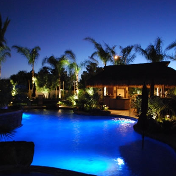 Land View Landscape - a swimming pool at night - Landscaping Near Me - Las Vegas, Nevada Land View Landscape - a swimming pool at night - Landscaping Near Me - Las Vegas, Nevada