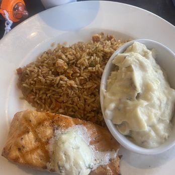 Local Goat - Flame-Grilled Salmon* - New American Near Me - Pigeon Forge, Tennessee