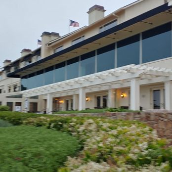Pebble Beach Golf Links - Clubhouse as you pass from 18 - Golf Near Me - Pebble Beach, California