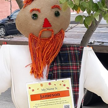 O'Huids Gaelic Pub - October 2019 scarecrow - Irish Pub Near Me - Lancaster, Ohio