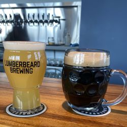 Lumberbeard Brewing - Most Hopular hazy beer and DRK SZN Pilsner
