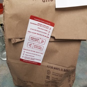 Chipotle Mexican Grill - Sealed to-go bag - Mexican Near Me - Harahan, Louisiana