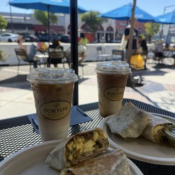Porto's Bakery & Cafe - The Breakfast Wrap Iced Dulce de Leche Latte - Bakeries Near Me - Glendale, California Porto's Bakery & Cafe - The Breakfast Wrap Iced Dulce de Leche Latte - Bakeries Near Me - Glendale, California