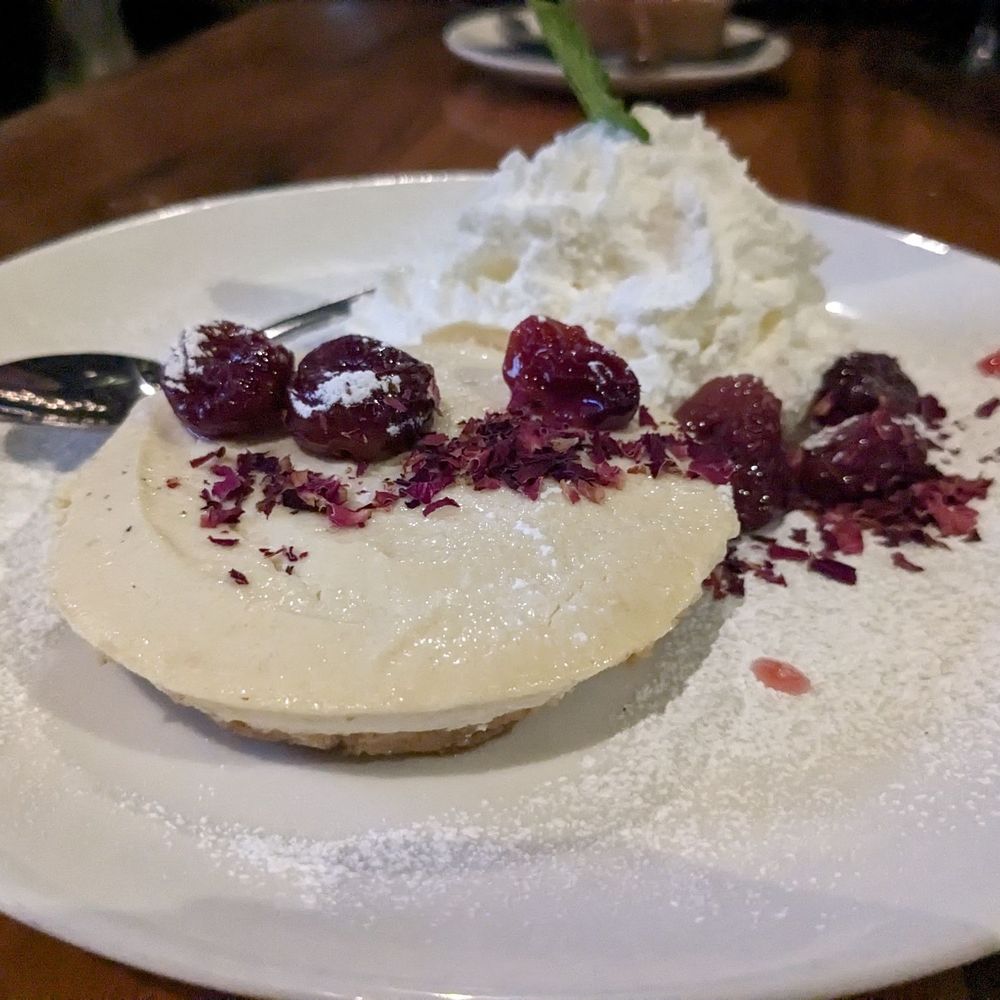 The Lakefront Restaurant - Ricotta and Greek yogurt cheesecake with roasted grape, restaurant week 2024 - Breakfast & Brunch Near Me - Chicago, Illinois The Lakefront Restaurant - Ricotta and Greek yogurt cheesecake with roasted grape, restaurant week 2024 - Breakfast & Brunch Near Me - Chicago, Illinois