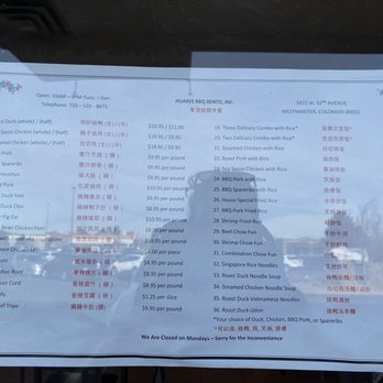 Huakee BBQ Bento - Cantonese Near Me - Westminster, Colorado Huakee BBQ Bento - Cantonese Near Me - Westminster, Colorado