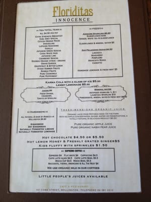 Menu photo 7 Floriditas Wellington, AUK Menu photo 7 Floriditas Wellington, AUK