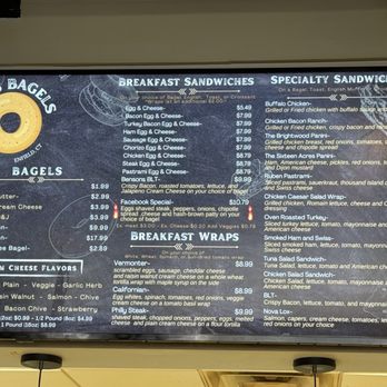 Benson's Bagels - Menu - Bagels Near Me - Enfield, Connecticut