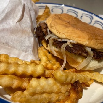 Midcity Smashed Burger - Smash Boi with onion and fries - Food Trucks Near Me - Bend, Oregon Midcity Smashed Burger - Smash Boi with onion and fries - Food Trucks Near Me - Bend, Oregon