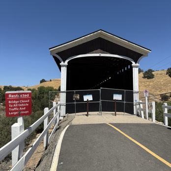 Knights Ferry Recreation Area - Covered bridge temporarily closed :( - Parks Near Me - Oakdale, California