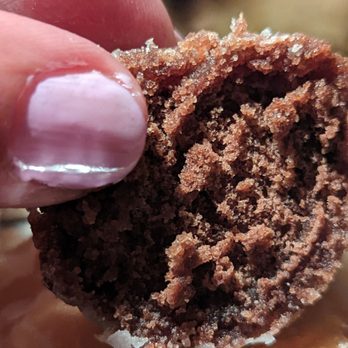 The Jelly Donut - Coming from a baker this texture inside the Chocolate donut hole with the delicious perfect glaze giving it a nice hug is heavenly bliss - Donuts Near Me - Grants Pass, Oregon