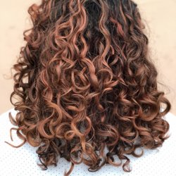 Bombshell Studio At Sola Salons - Deva cut and pintura highlights with a rose gold toner