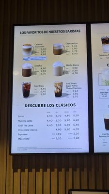 Menu photo 2 Starbucks Barcelona, B