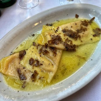 Trattoria Tritone - Yellow Pumpkin and Truffle Ravioli - Italian Near Me - Rome, RM Trattoria Tritone - Yellow Pumpkin and Truffle Ravioli - Italian Near Me - Rome, RM