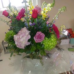 Colorful floral arrangement.