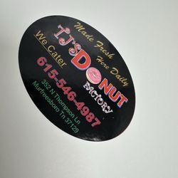 TJ's Donut Factory - A box containing stale Donuts