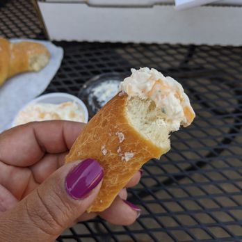 True Vine Brewing Company - Pretzel with a cheddar, cream cheese spread with chives - Breweries Near Me - Tyler, Texas True Vine Brewing Company - Pretzel with a cheddar, cream cheese spread with chives - Breweries Near Me - Tyler, Texas