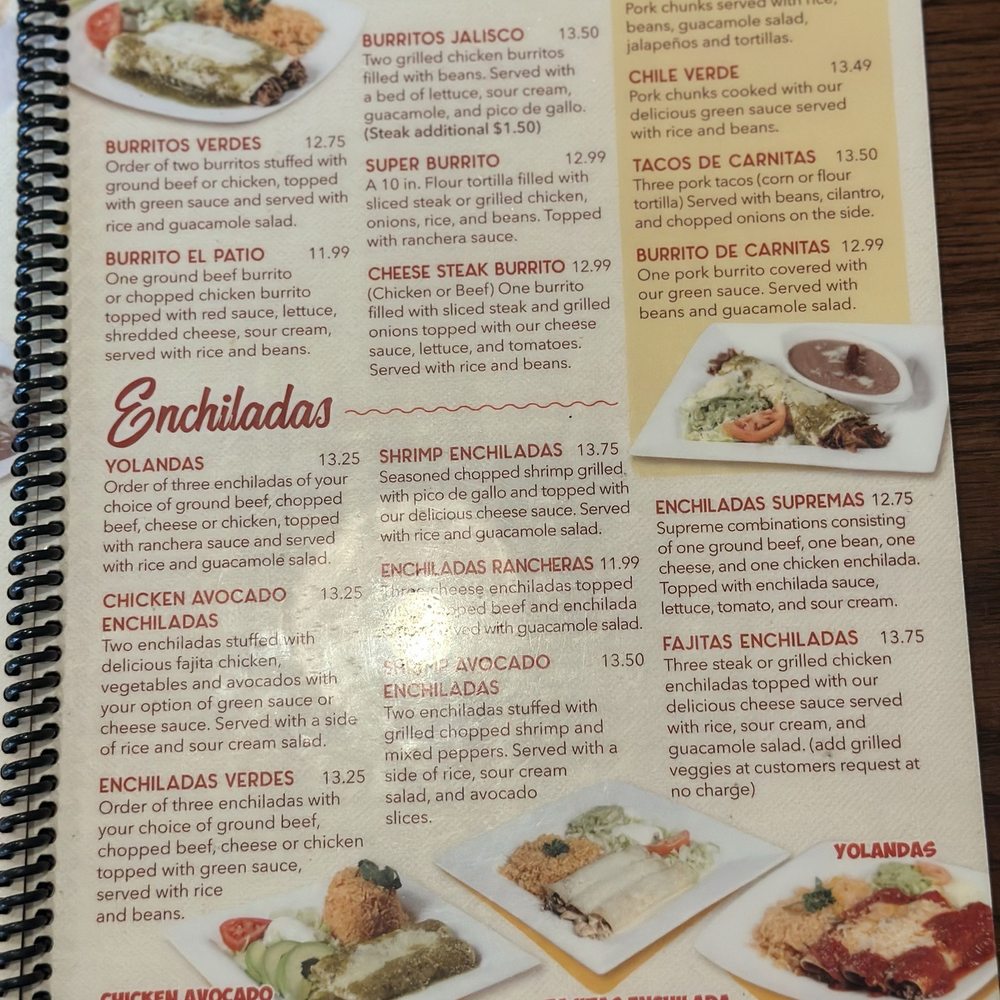 El Patio - Menu - Mexican Near Me - Weatherford, Oklahoma