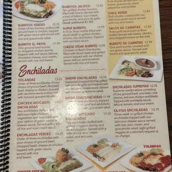 El Patio - Menu - Mexican Near Me - Weatherford, Oklahoma