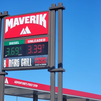 Maverik Adventure's First Stop - a gas station with a sign and a traffic light - Gas Stations Near Me - Prescott Valley, Arizona Maverik Adventure's First Stop - a gas station with a sign and a traffic light - Gas Stations Near Me - Prescott Valley, Arizona