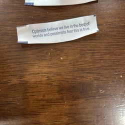 Fortune cookie