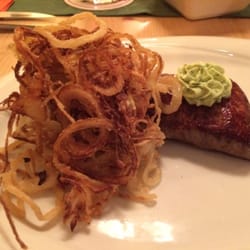 Gasthaus Breitmattstub - Röstzwiebeln mit Rumpsteak ; )