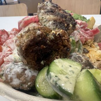 CAVA - Lamb meatballs and chicken shawarma bowl - Salad Near Me - Los Angeles, California