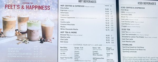 Menu photo 4 Peet's Coffee Cotati, CA Menu photo 4 Peet's Coffee Cotati, CA