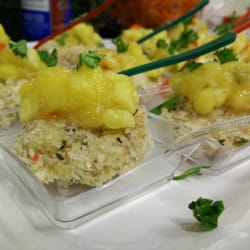 BBQ Feast Catering - Topped with tropical salsa.