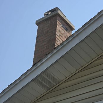 Hynek Construction - Rebuilt chimney with crown, cap and vent looking great! - Masonry/Concrete Near Me - Morton Grove, Illinois Hynek Construction - Rebuilt chimney with crown, cap and vent looking great! - Masonry/Concrete Near Me - Morton Grove, Illinois