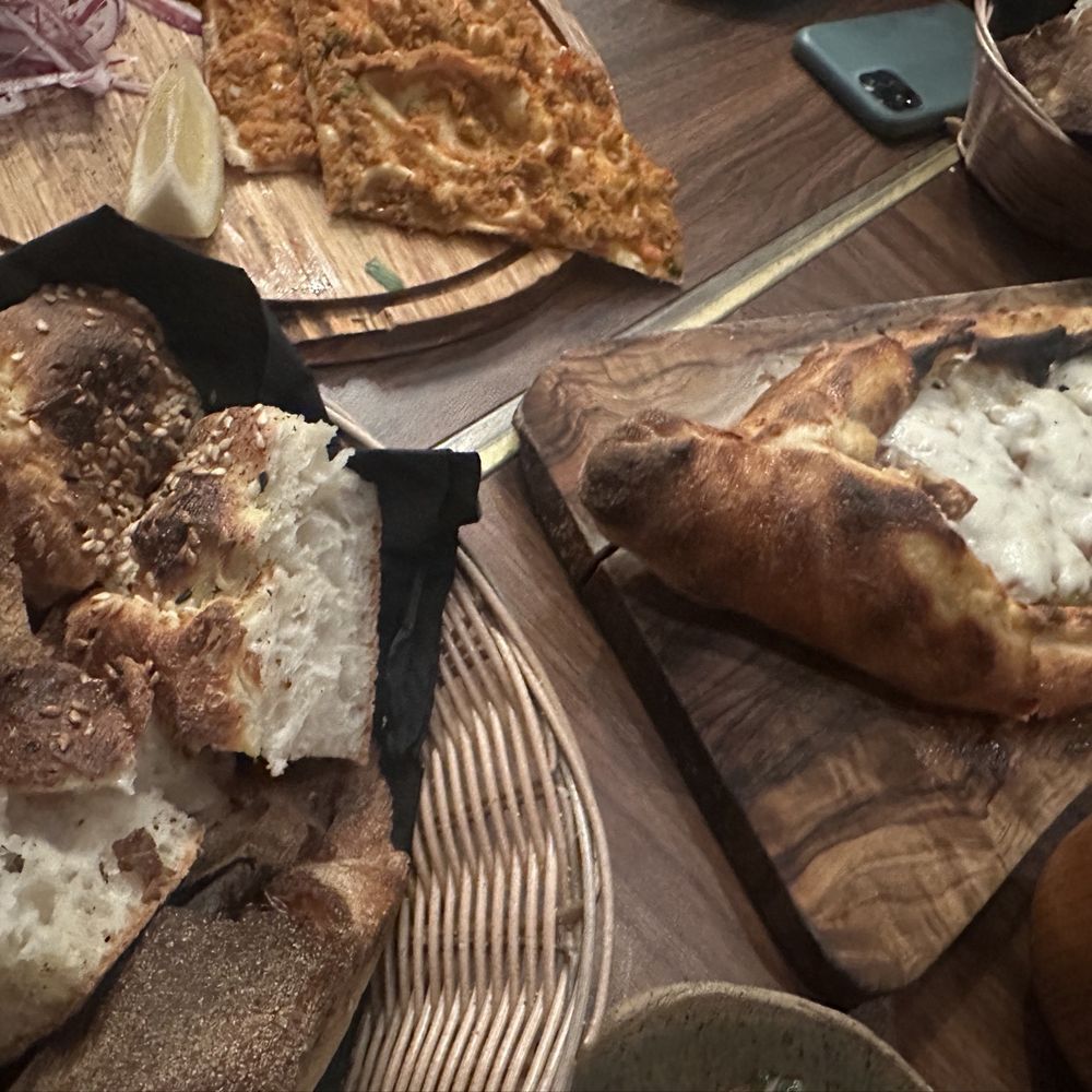 Elia - Bread. Truffle Cheese Saganaki Lahmacun - Turkish Near Me - Chicago, Illinois