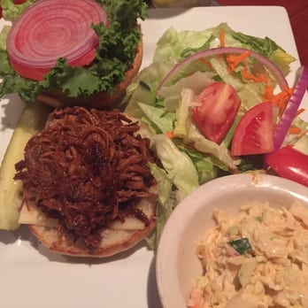 Finback Alehouse - BBQ Pulled Pork with the coleslaw on the side - Gastropubs Near Me - Bar Harbor, Maine Finback Alehouse - BBQ Pulled Pork with the coleslaw on the side - Gastropubs Near Me - Bar Harbor, Maine