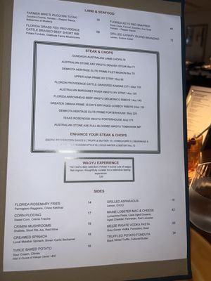 Menu photo 2 Daniel's, A Florida Steakhouse Fort Lauderdale, FL