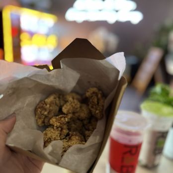 R&B Tea - Corona - Popcorn Chicken $ 7.95 literally 10 pieces combined small & big pieces 3.09.25 - Bubble Tea Near Me - Corona, California R&B Tea - Corona - Popcorn Chicken $ 7.95 literally 10 pieces combined small & big pieces 3.09.25 - Bubble Tea Near Me - Corona, California