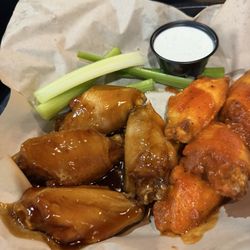 Coyote's Sports Cafe - 50/50 of Teriyaki and original buffo.