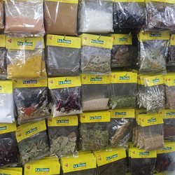 La Victoria Grocery & Restaurant - Wall of spices.