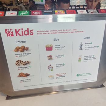 Chick-fil-A - Kids menu - Fast Food Near Me - Boca Raton, Florida Chick-fil-A - Kids menu - Fast Food Near Me - Boca Raton, Florida