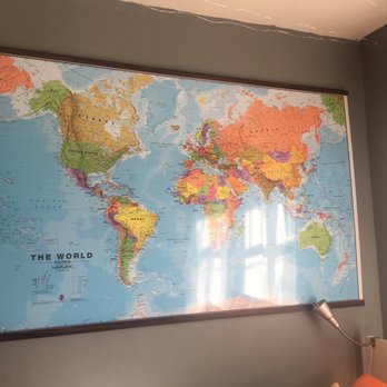 The Map Shop - Wonderful large map mounted on foam and framed by The Map Shop. Highly recommend this great local business. - Bookstores Near Me - Charlotte, North Carolina