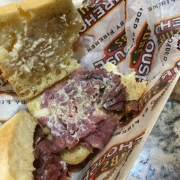 Almost no eat on this sandwich