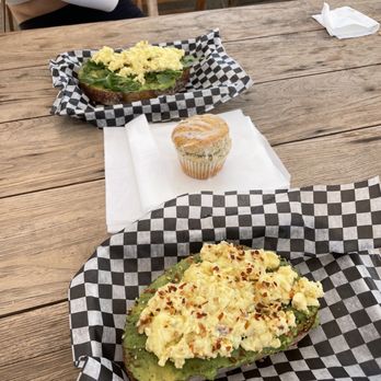 Superbloom - Avocado and egg toast, poppyseed muffin. - Coffee & Tea Near Me - San Diego, California Superbloom - Avocado and egg toast, poppyseed muffin. - Coffee & Tea Near Me - San Diego, California